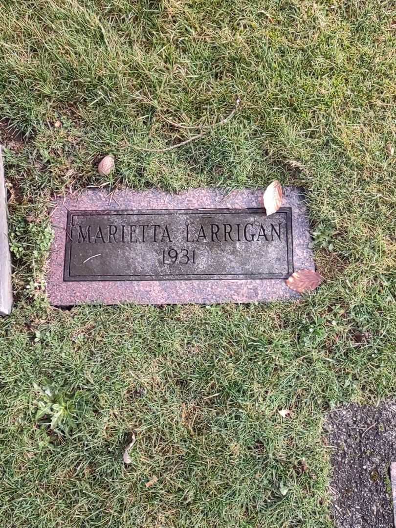 Marietta Larrigan White's grave. Photo 4