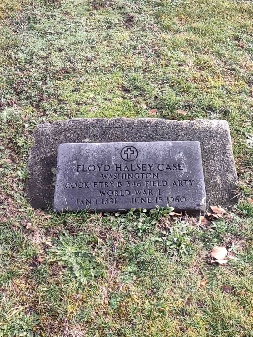 Floyd Halsey Case's grave. Photo 1