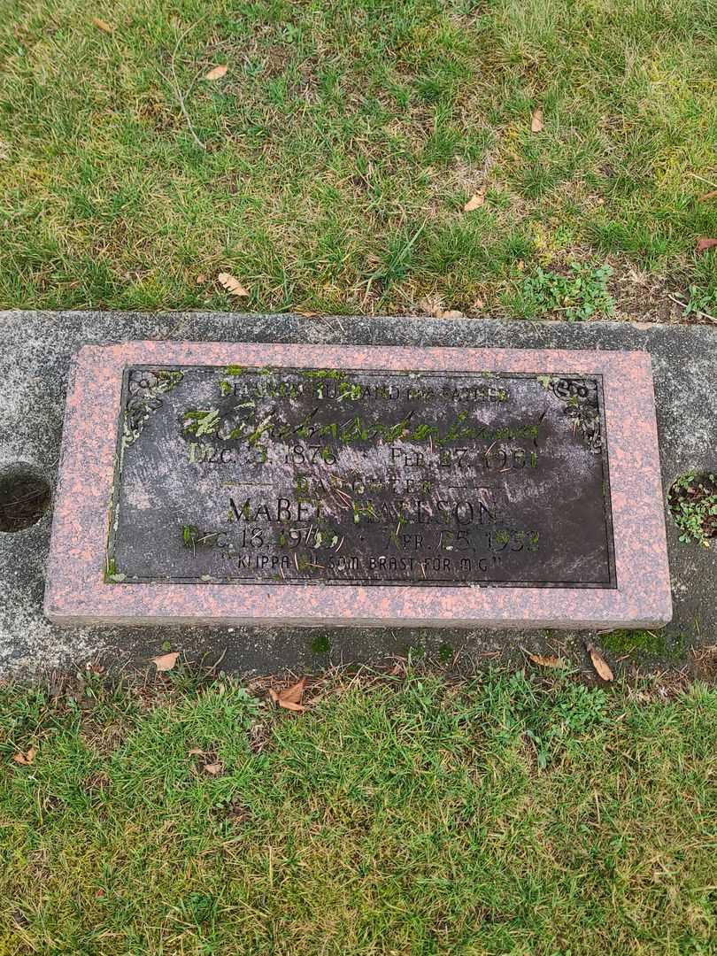 Mabel Hallson's grave. Photo 1