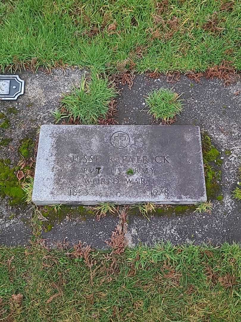 Jesse R. Patrick's grave. Photo 2