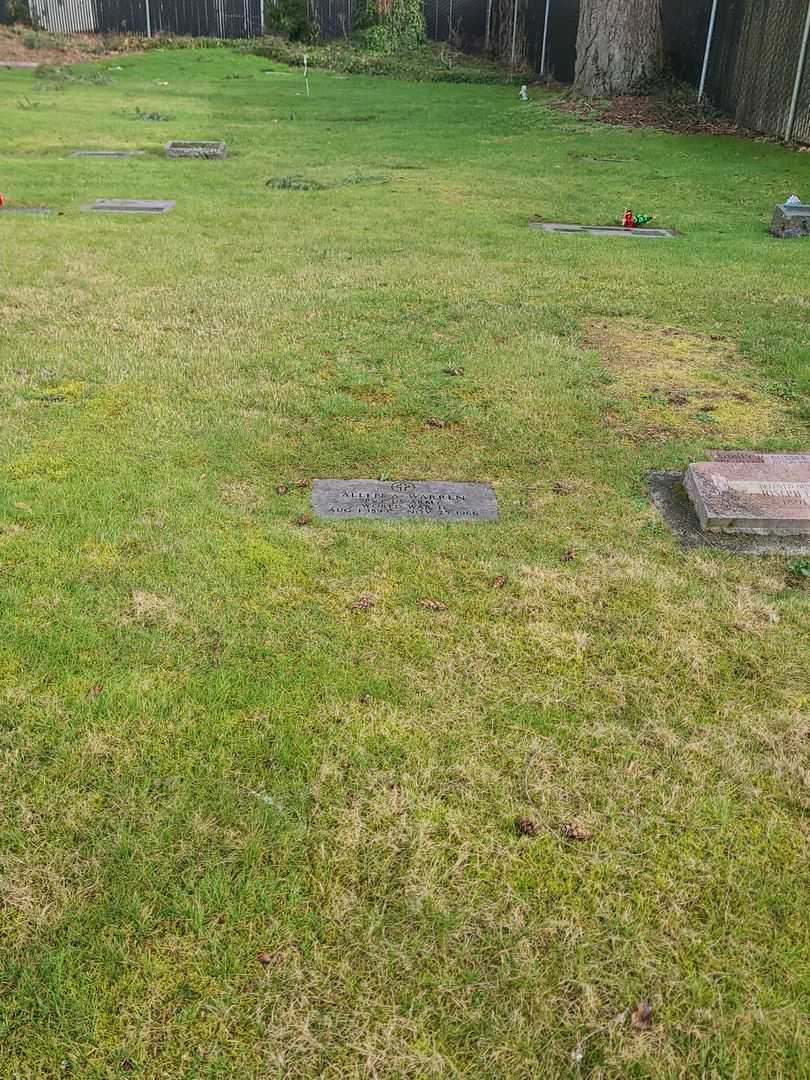 Allen Albert Warren's grave. Photo 2