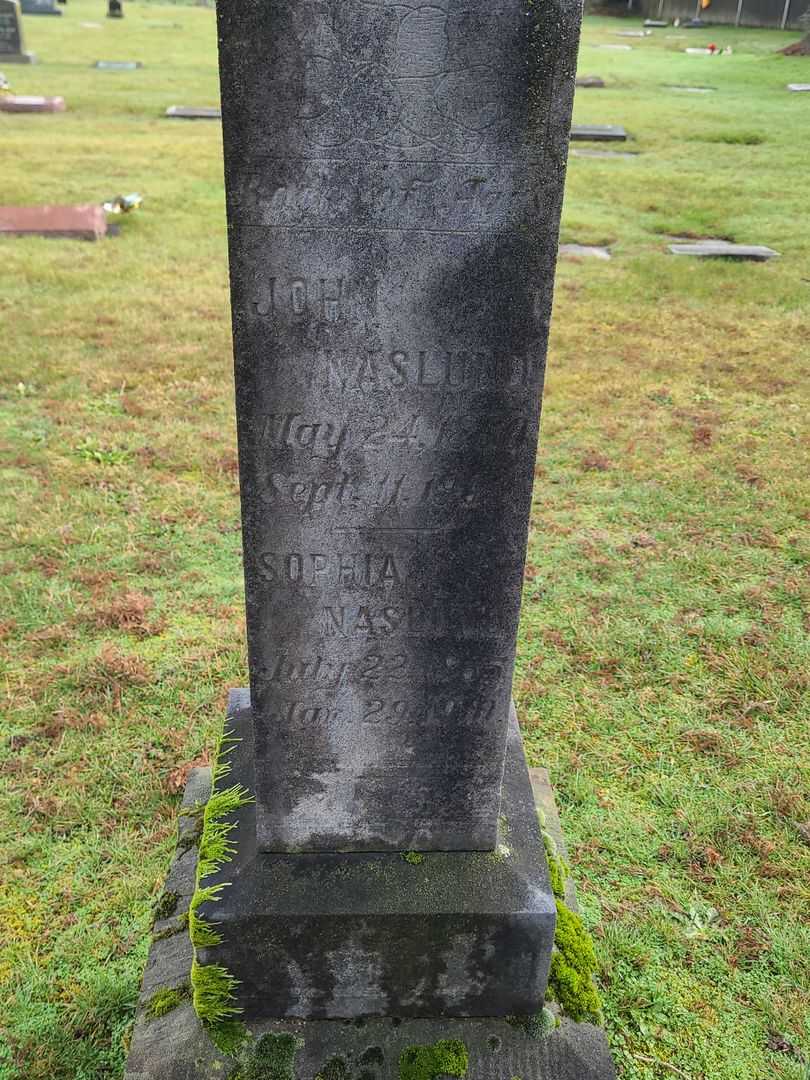 John Naslund's grave. Photo 3