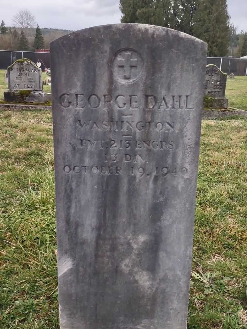 George Dahl's grave. Photo 1