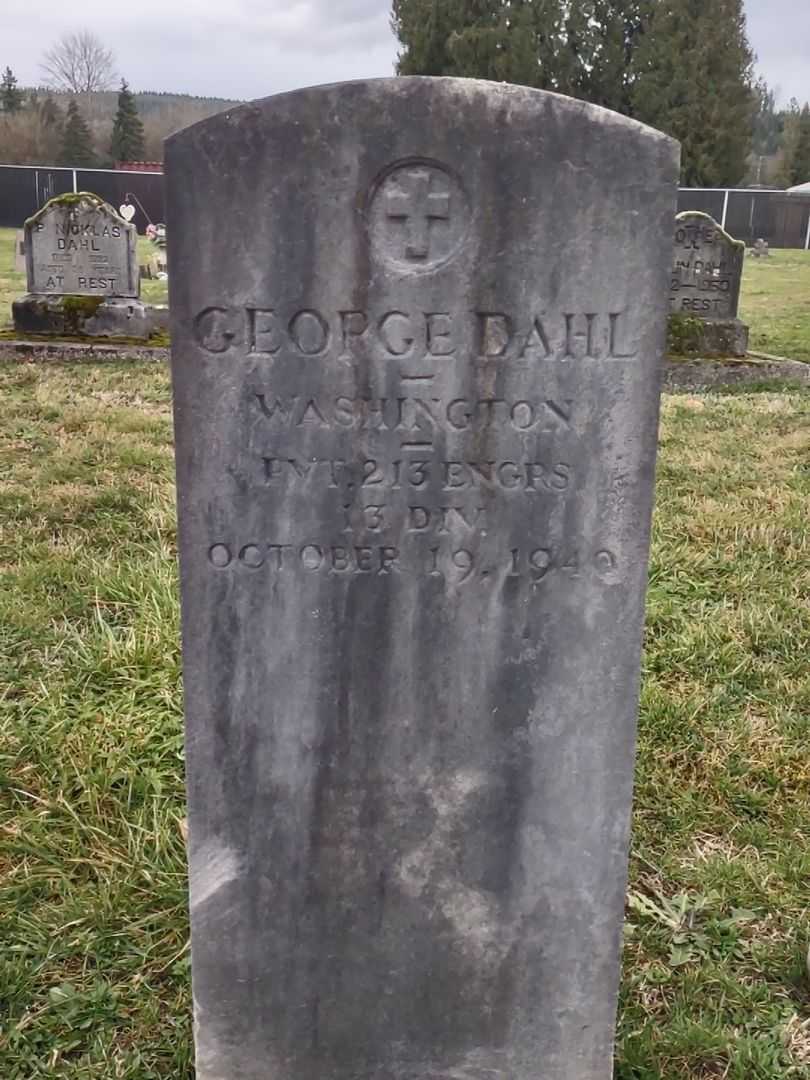 George Dahl's grave. Photo 2