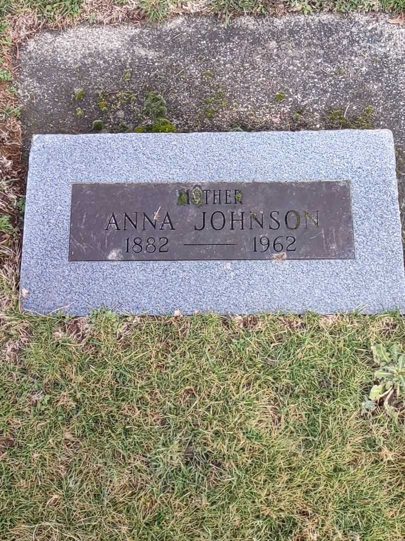 Anna Johnson's grave. Photo 1