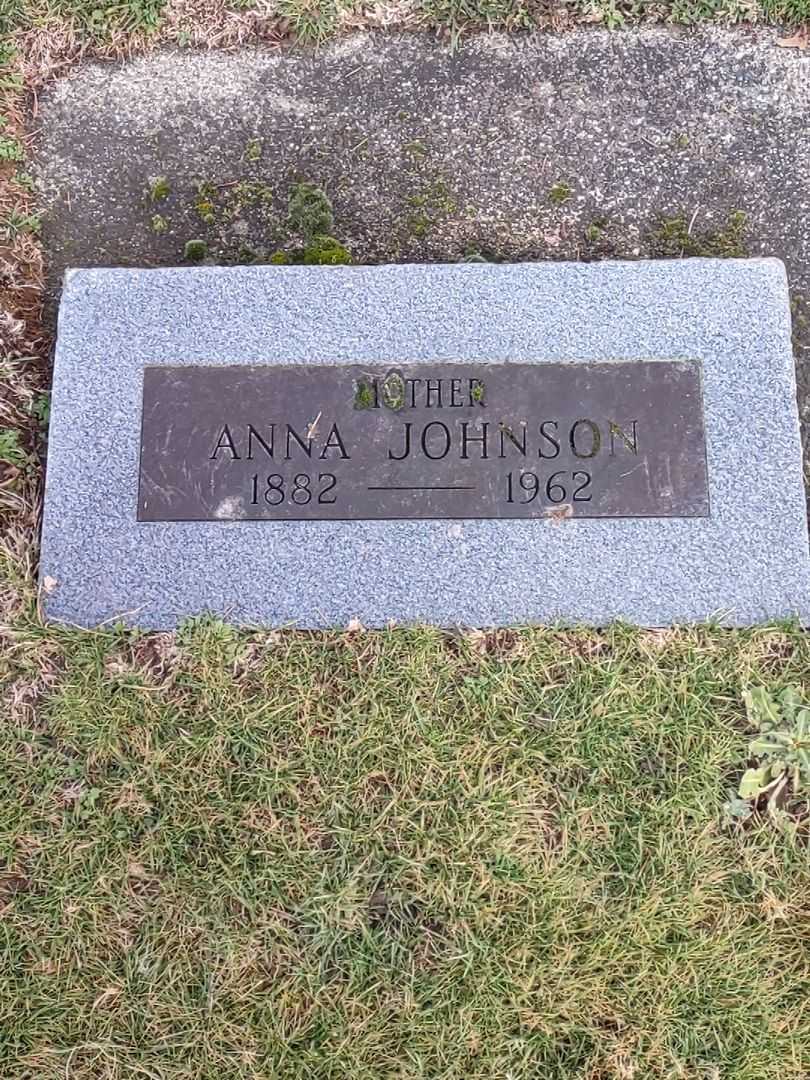 Anna Johnson's grave. Photo 2