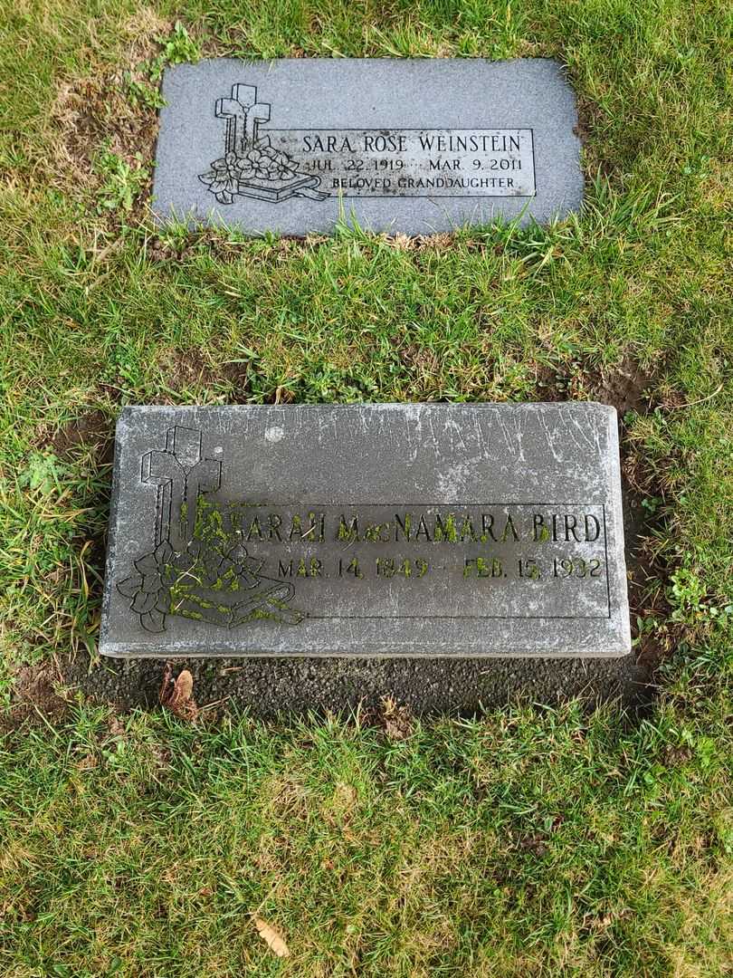Sarah MacNamara Bird's grave. Photo 3