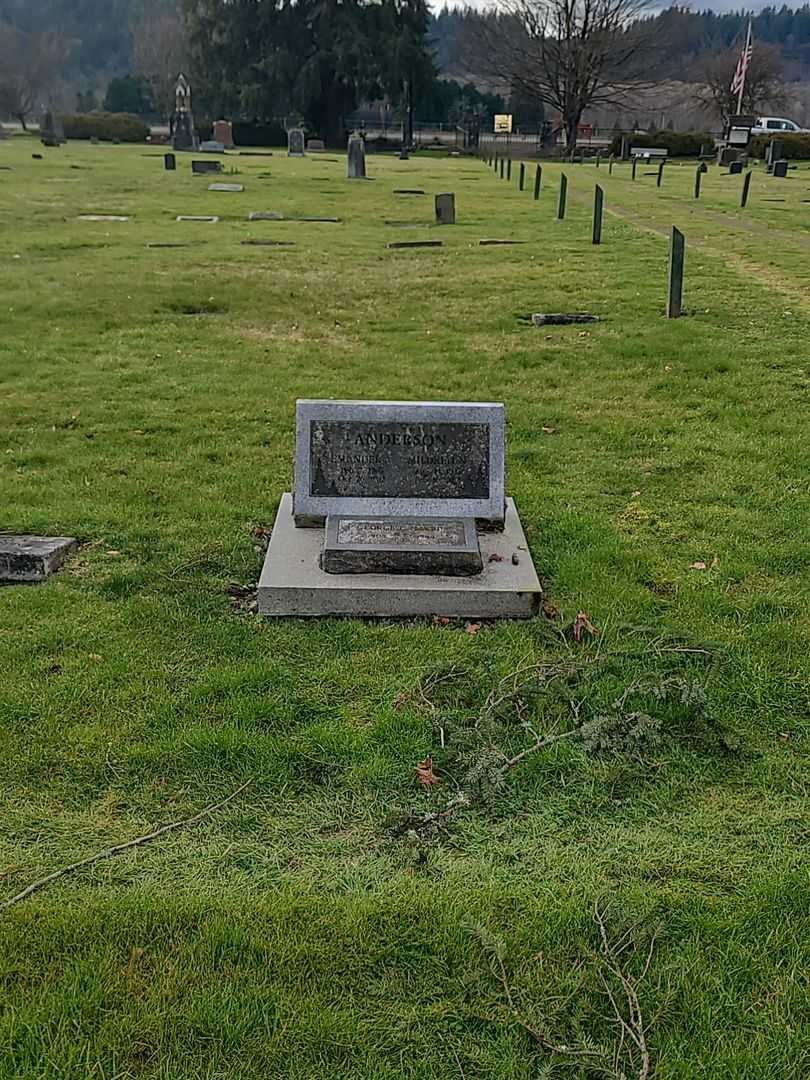 Emanuel A. Anderson's grave. Photo 3