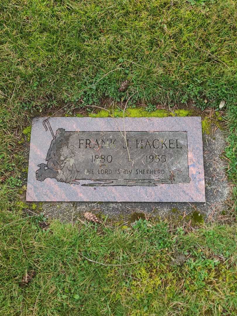 Frank J. Hackel's grave. Photo 1