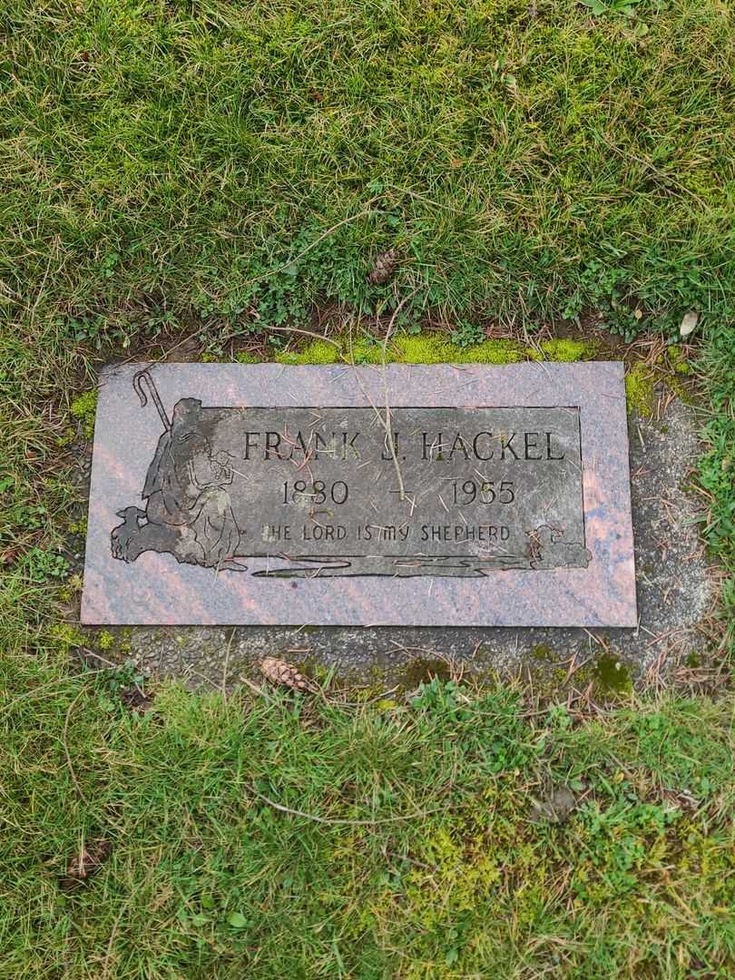 Frank J. Hackel's grave. Photo 2